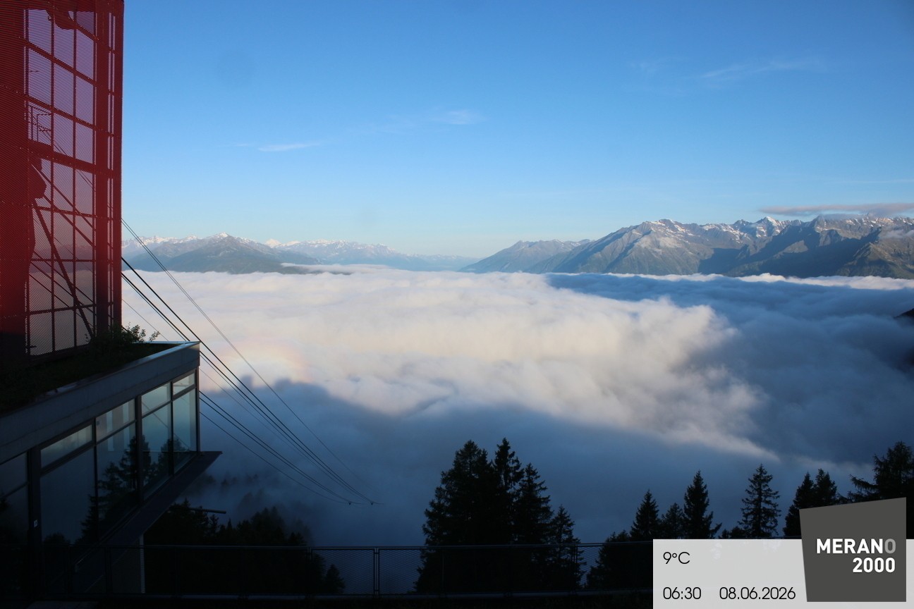 Archiv Foto Webcam Blick auf Meran