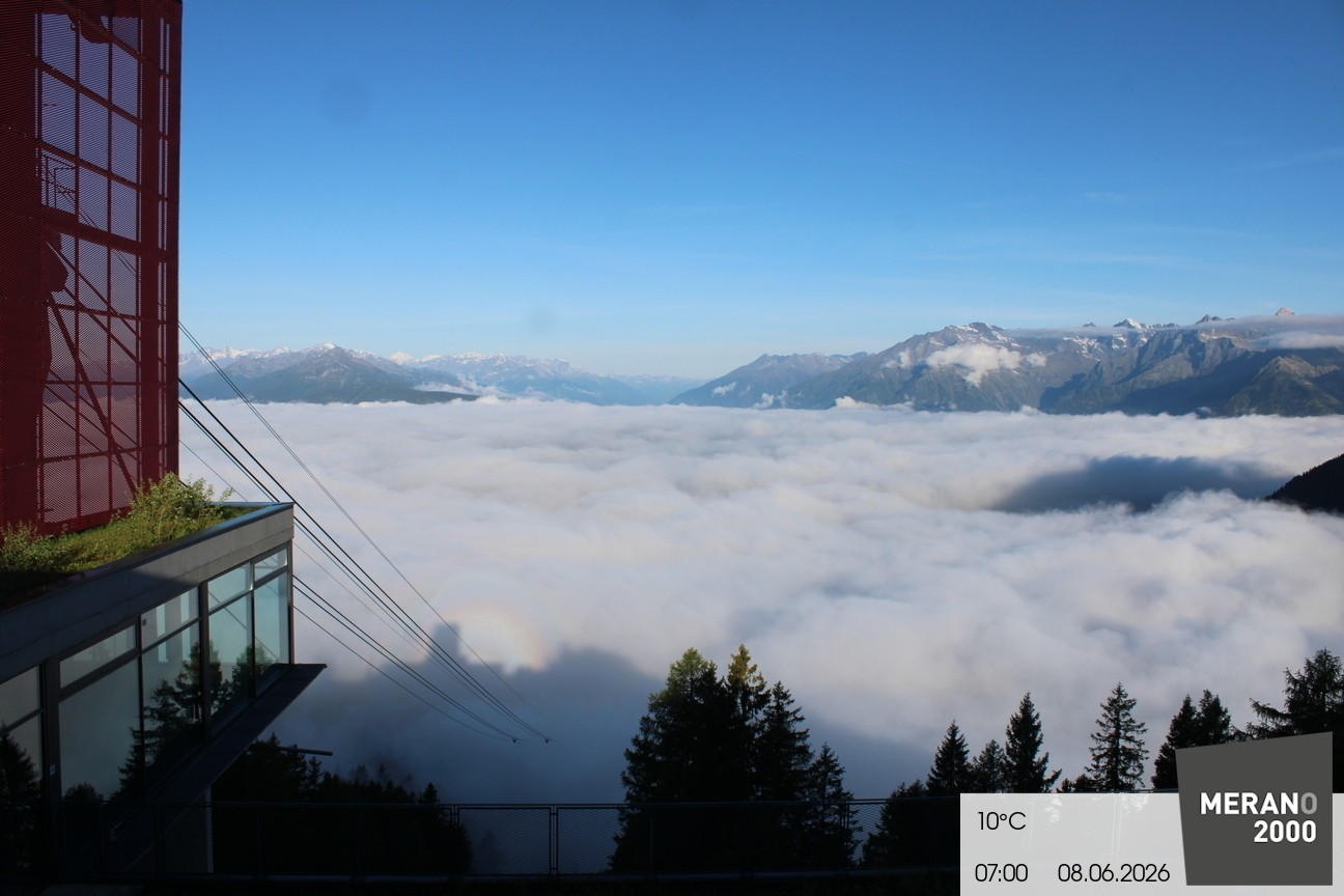 Archiv Foto Webcam Blick auf Meran