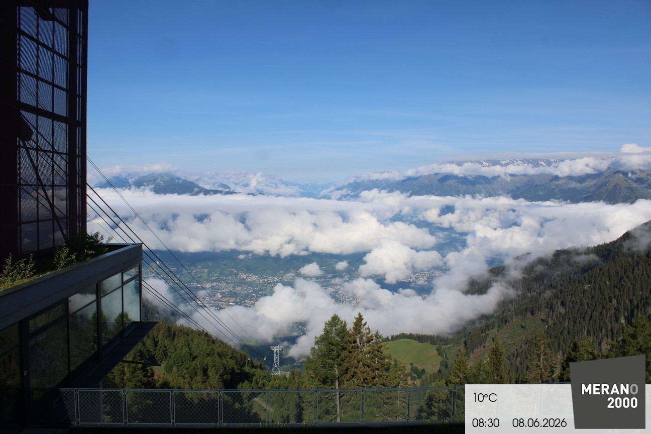 Archiv Foto Webcam Blick auf Meran