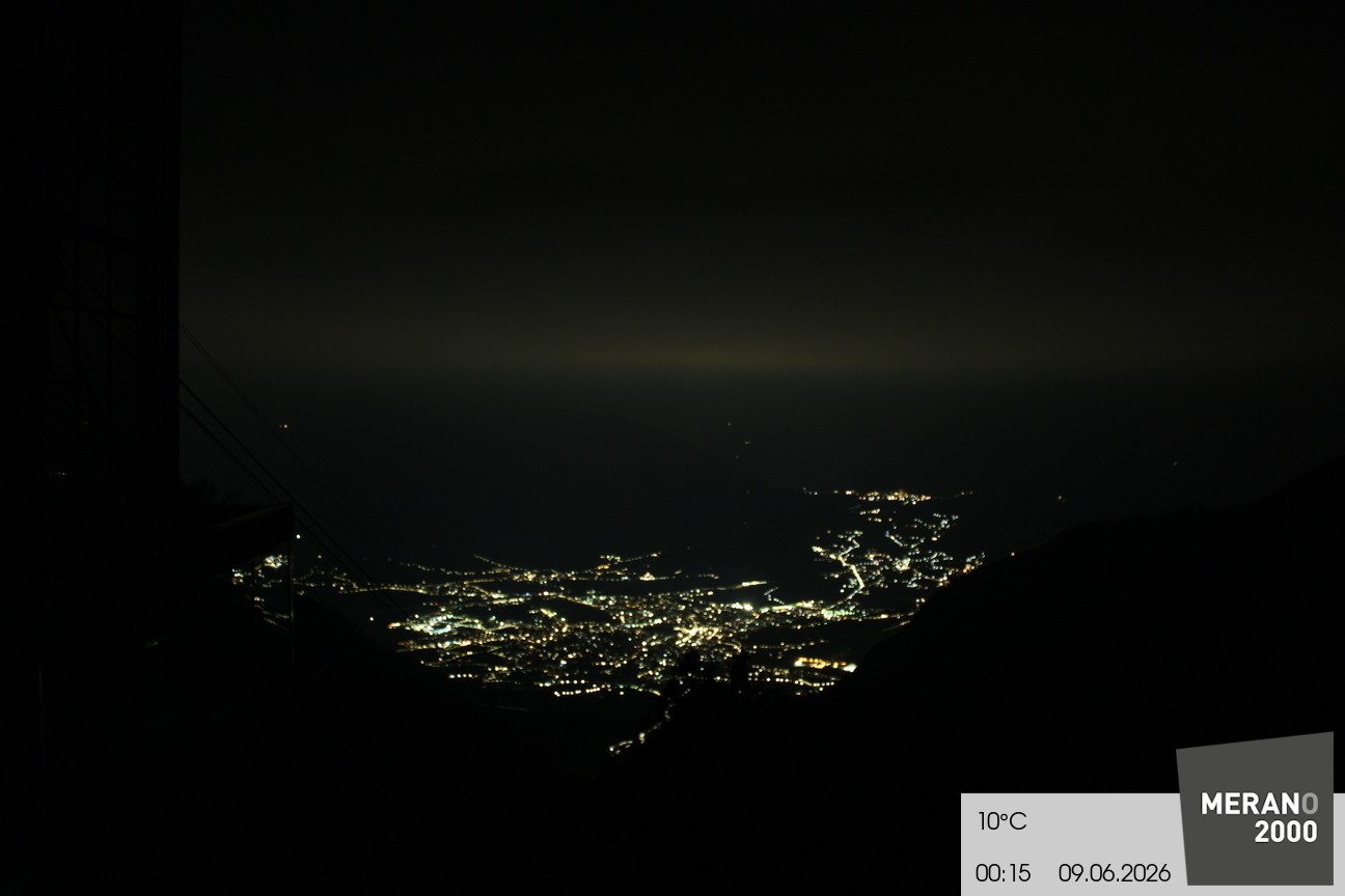 Archiv Foto Webcam Blick auf Meran