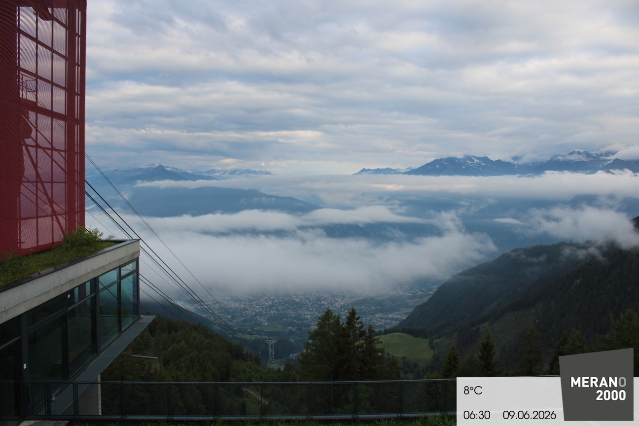 Archiv Foto Webcam Blick auf Meran