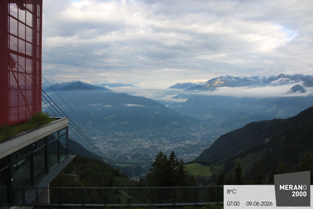 Archiv Foto Webcam Blick auf Meran
