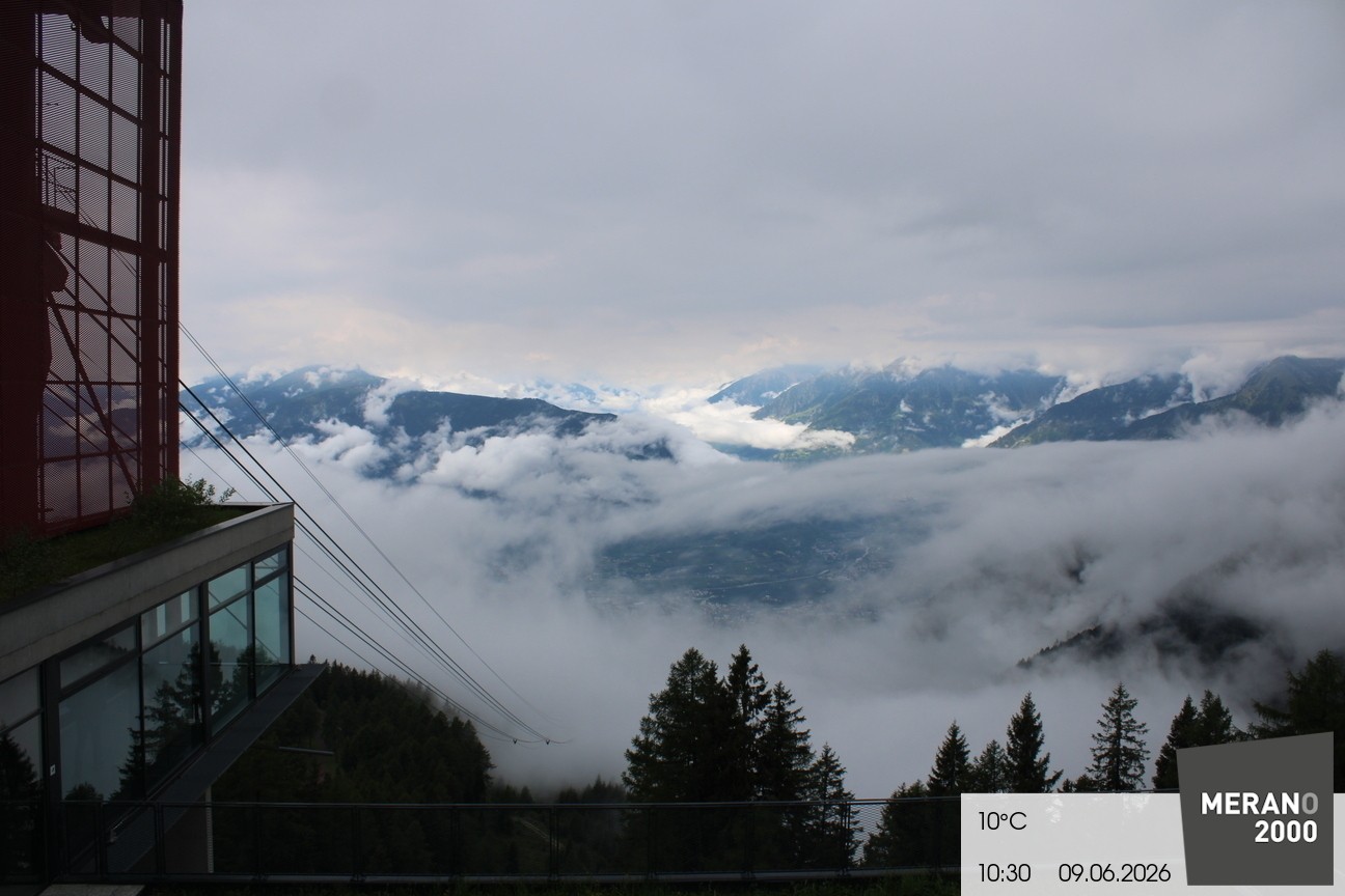 Archiv Foto Webcam Blick auf Meran