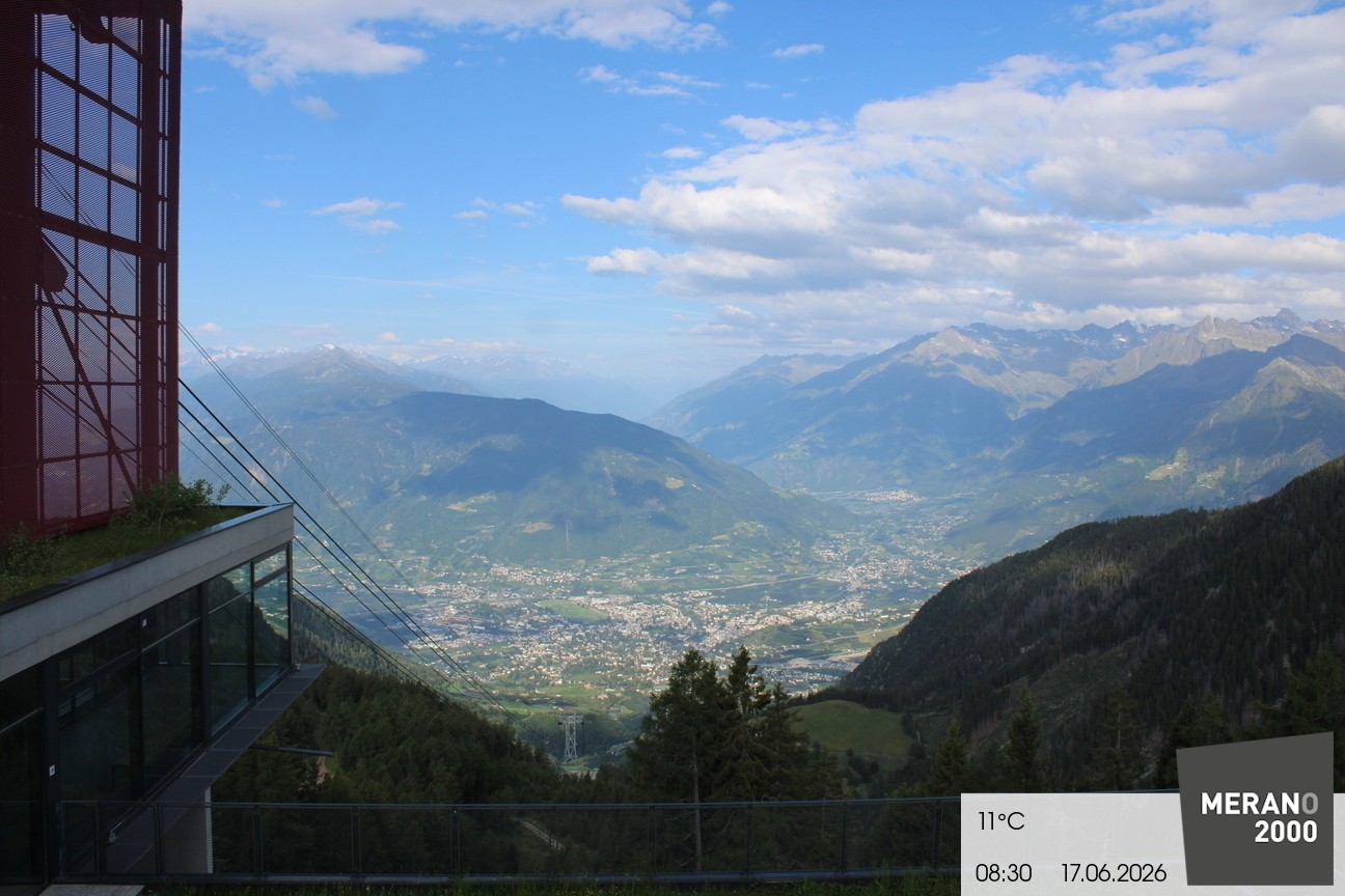 Archiv Foto Webcam Blick auf Meran
