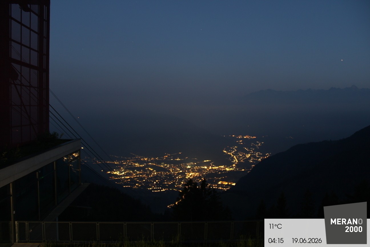 Archiv Foto Webcam Blick auf Meran