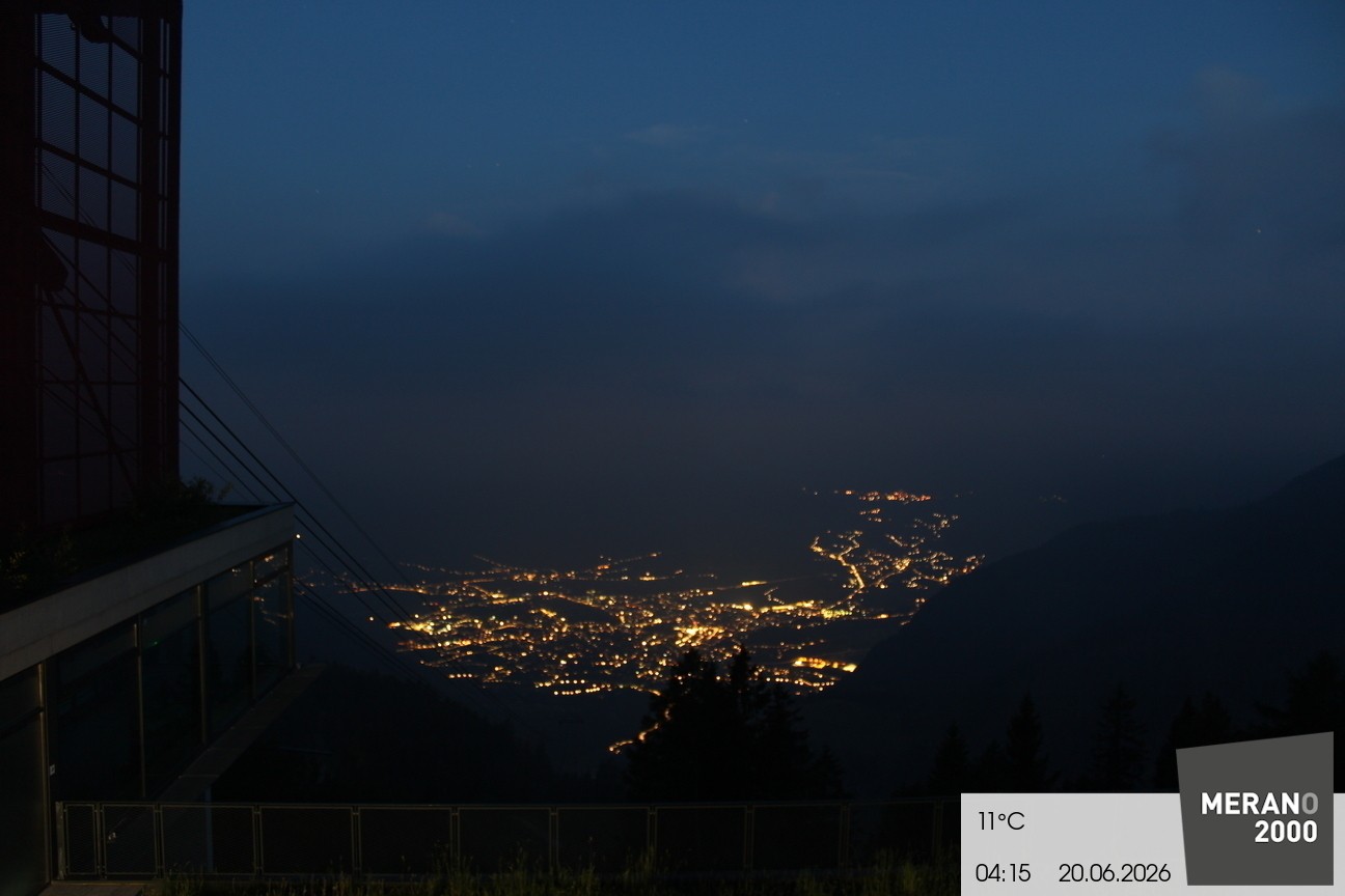 Archiv Foto Webcam Blick auf Meran