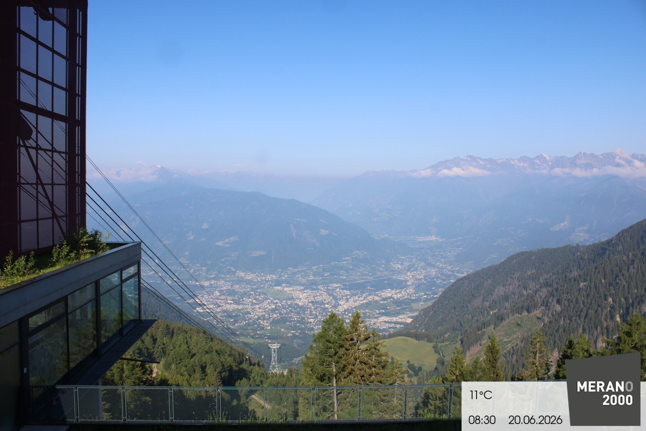 Archiv Foto Webcam Blick auf Meran