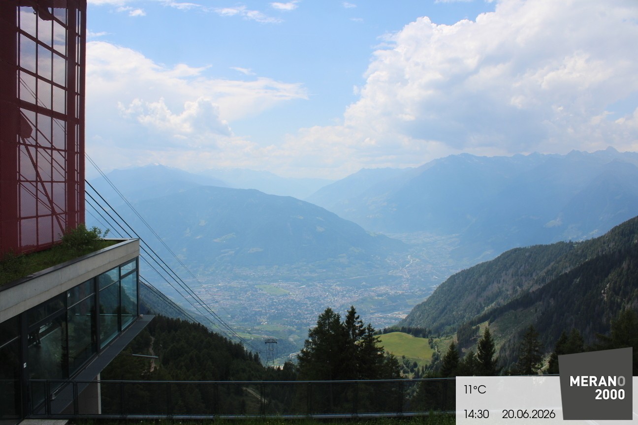Archiv Foto Webcam Blick auf Meran