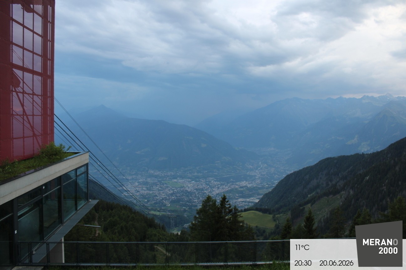 Archiv Foto Webcam Blick auf Meran