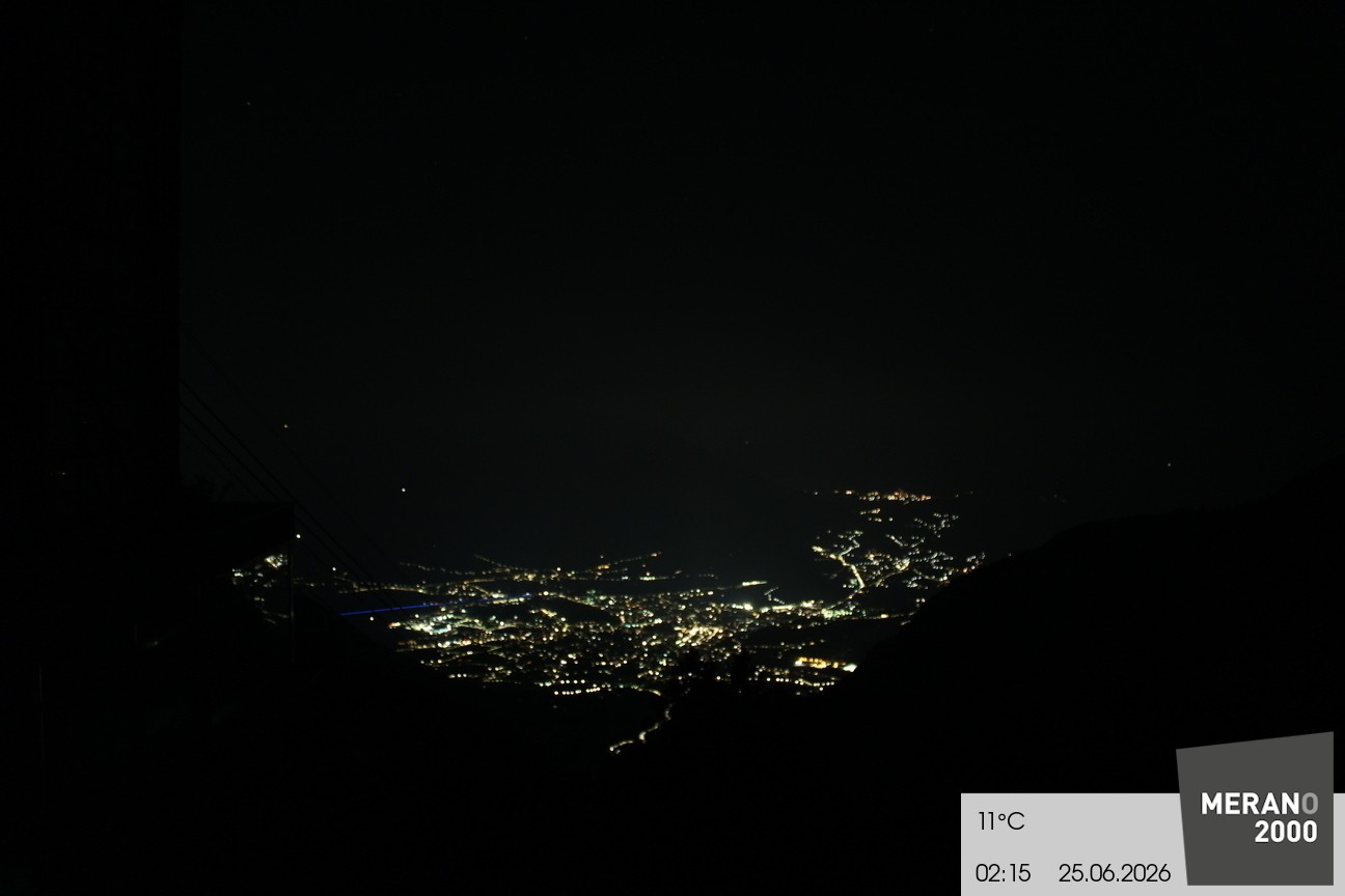 Archiv Foto Webcam Blick auf Meran