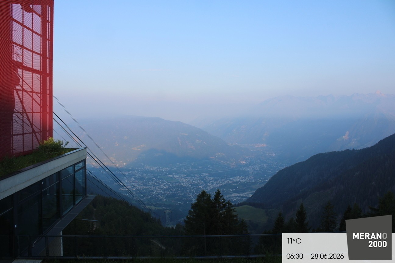 Archiv Foto Webcam Blick auf Meran