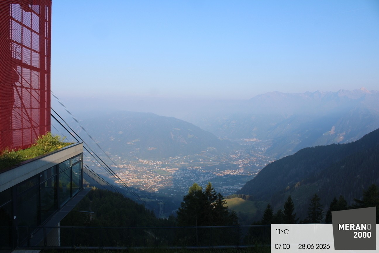 Archiv Foto Webcam Blick auf Meran