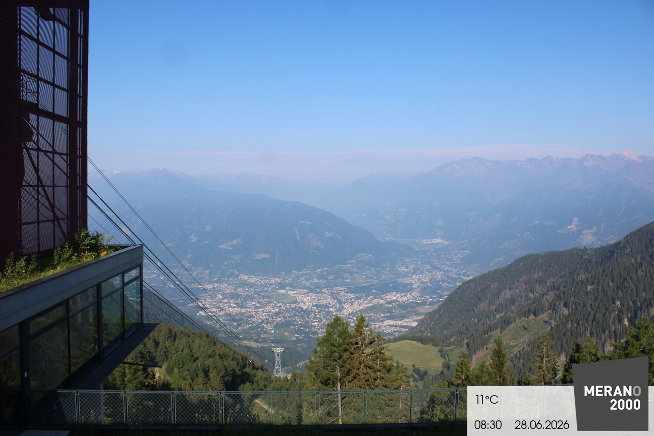Archiv Foto Webcam Blick auf Meran