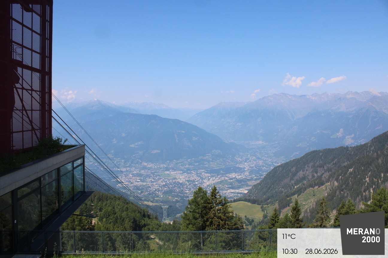 Archiv Foto Webcam Blick auf Meran