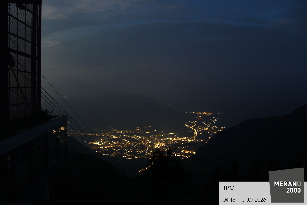Archiv Foto Webcam Blick auf Meran