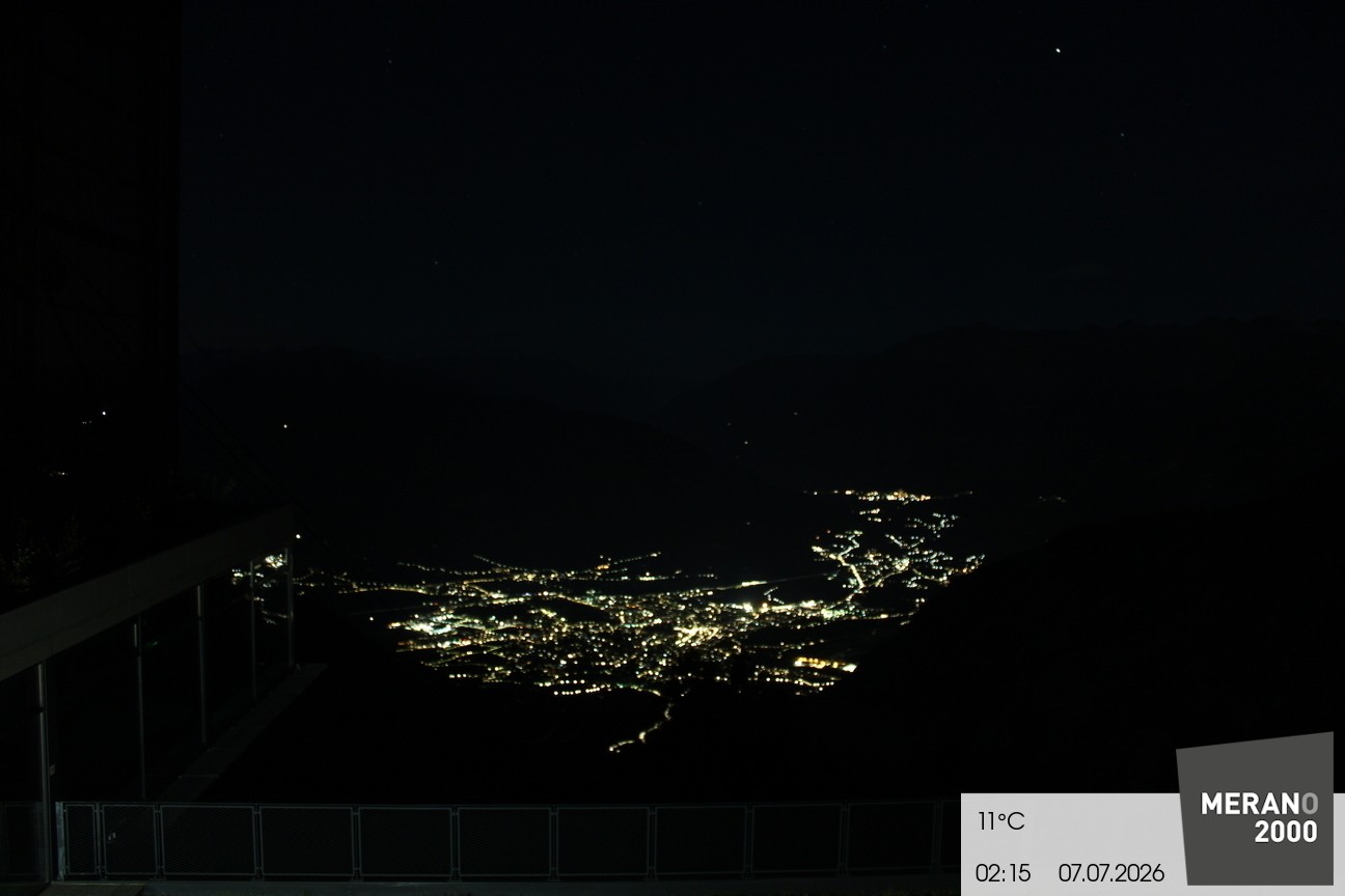 Archiv Foto Webcam Blick auf Meran