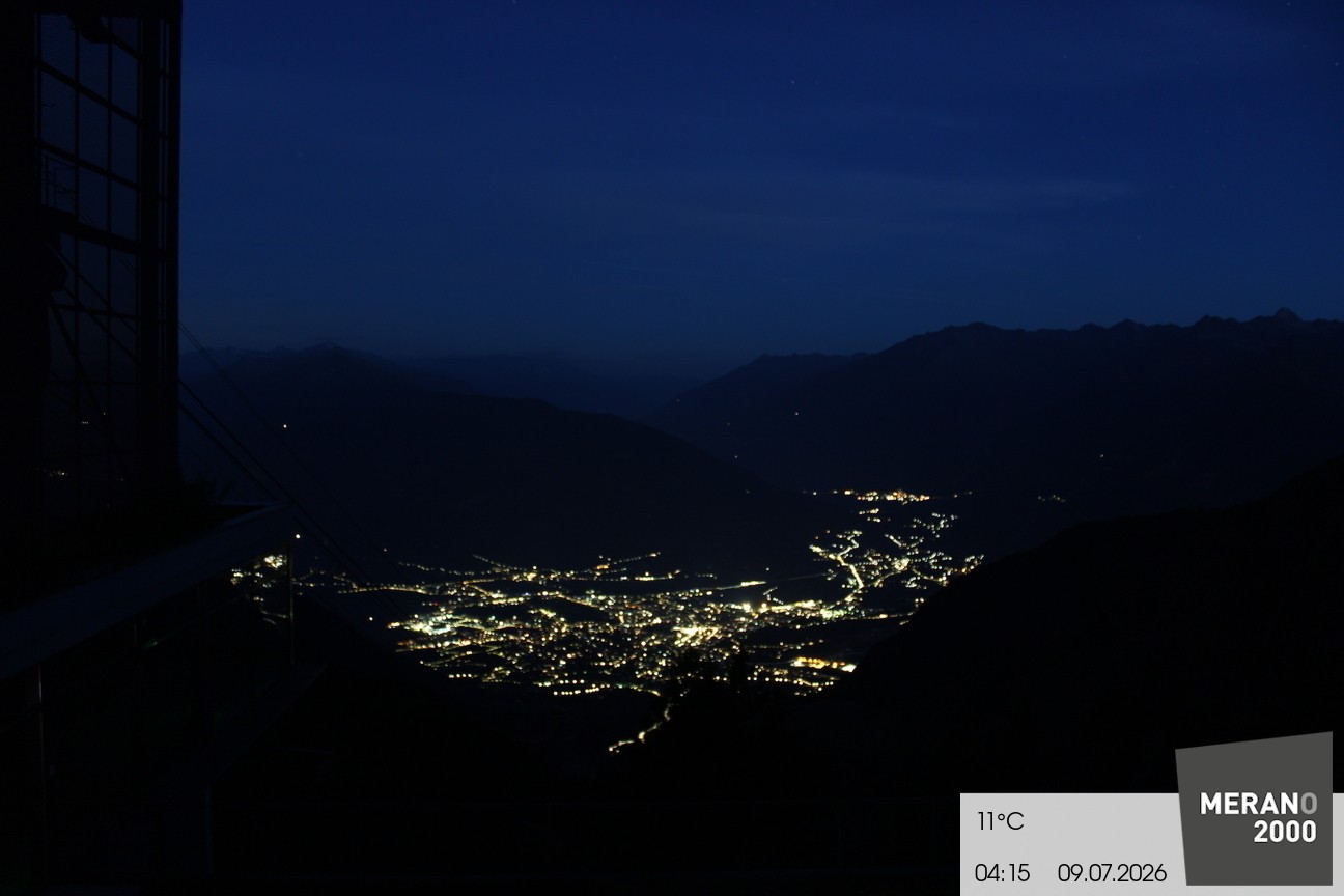 Archiv Foto Webcam Blick auf Meran