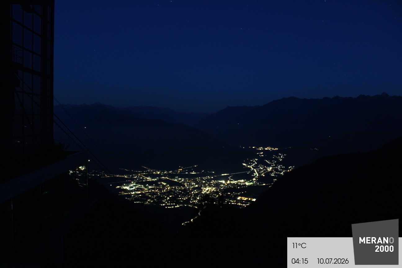 Archiv Foto Webcam Blick auf Meran