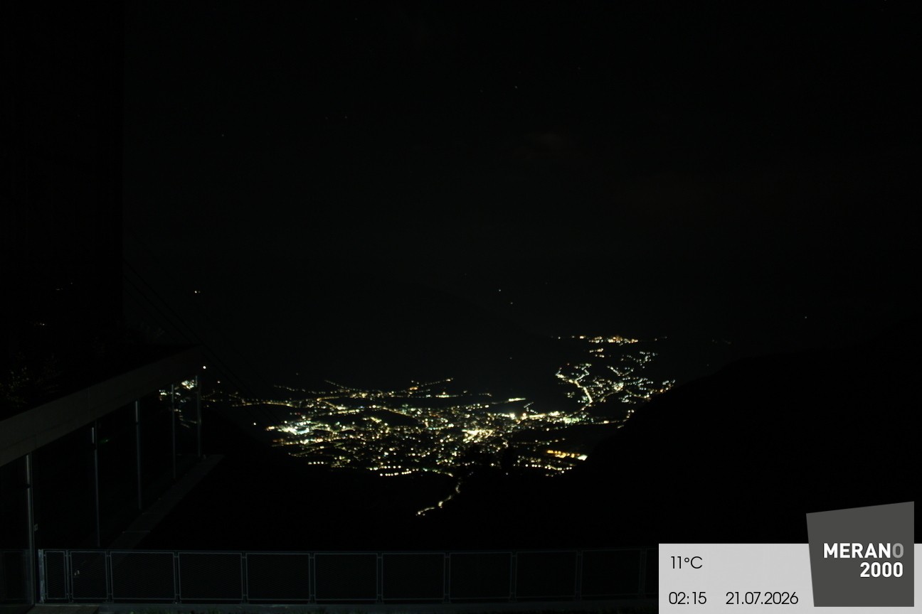 Archiv Foto Webcam Blick auf Meran