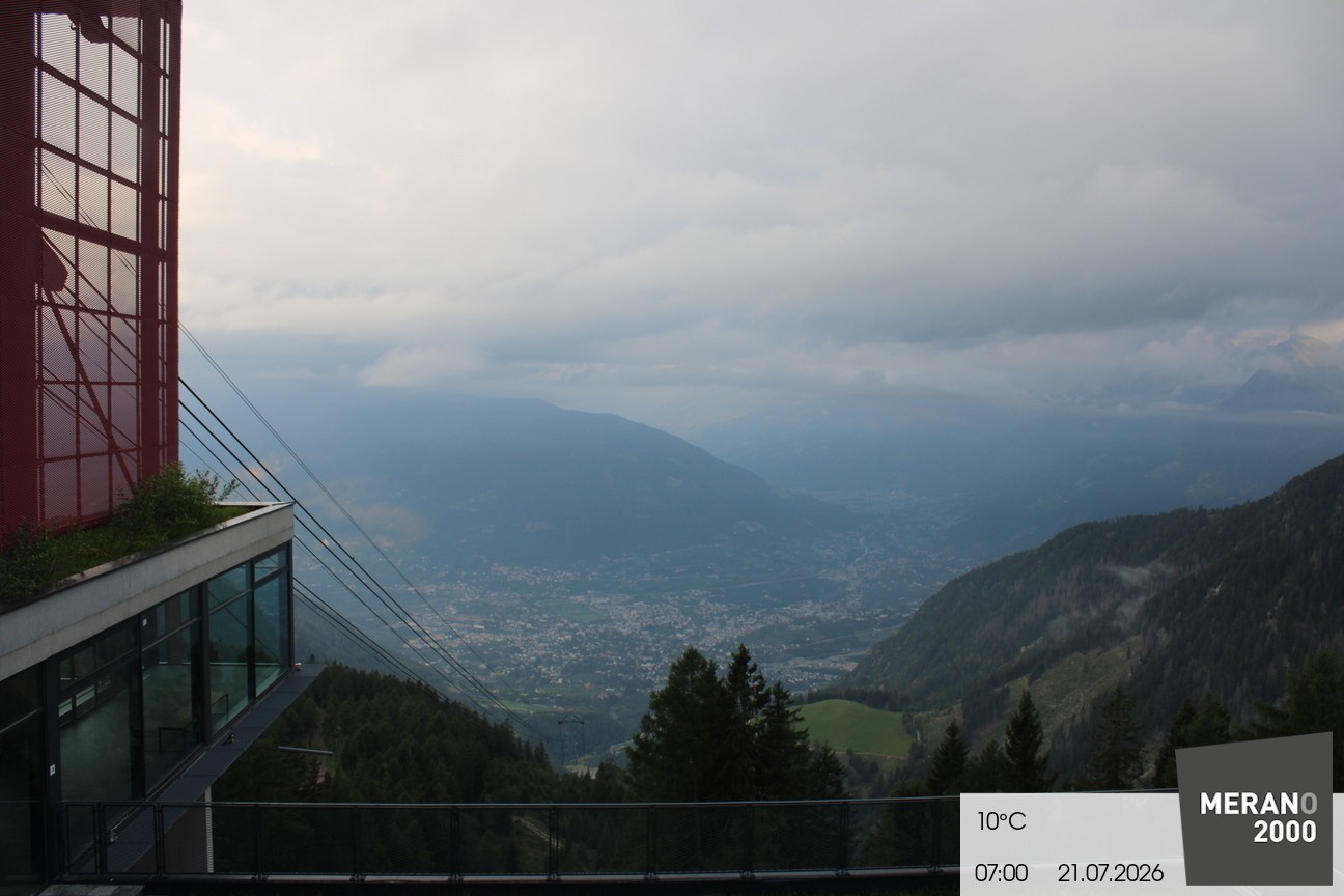 Archiv Foto Webcam Blick auf Meran