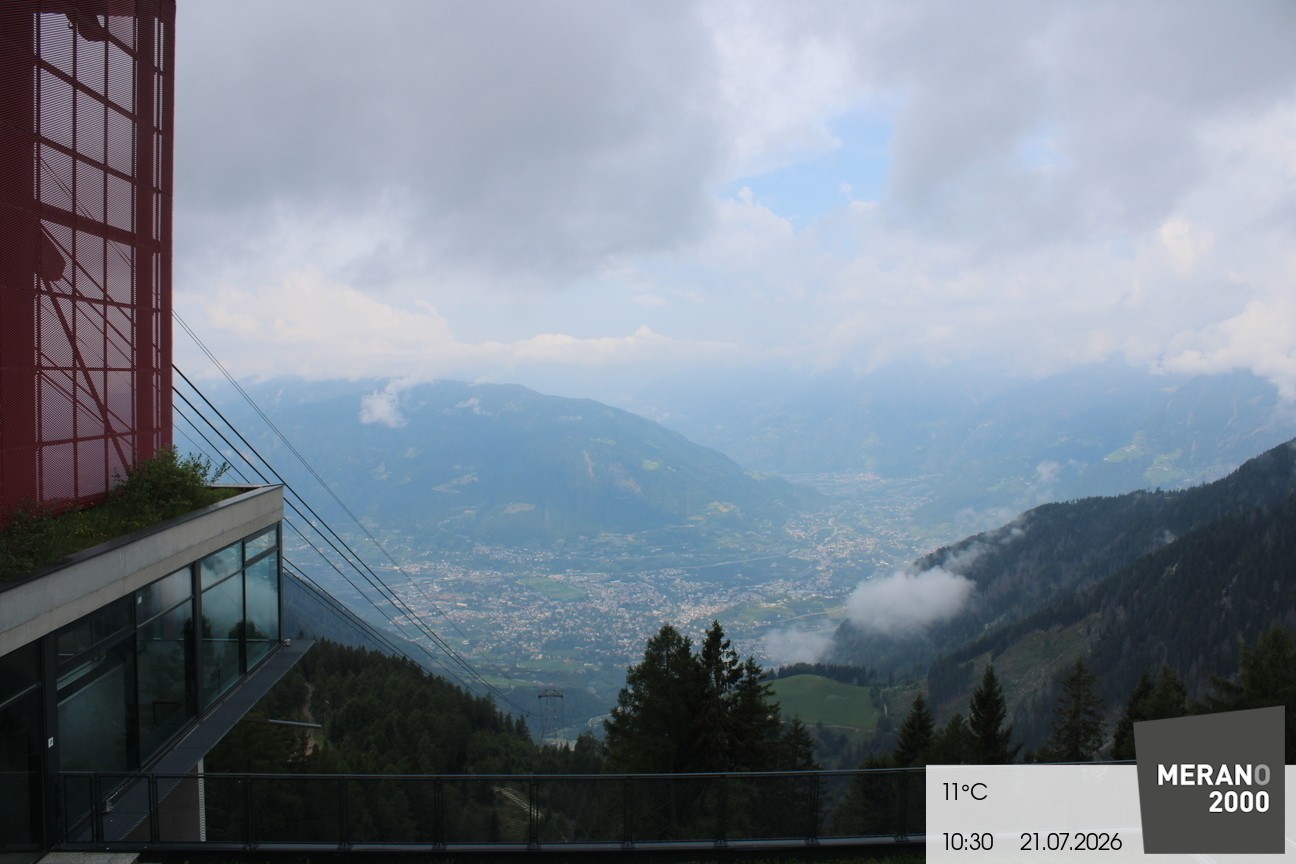 Archiv Foto Webcam Blick auf Meran