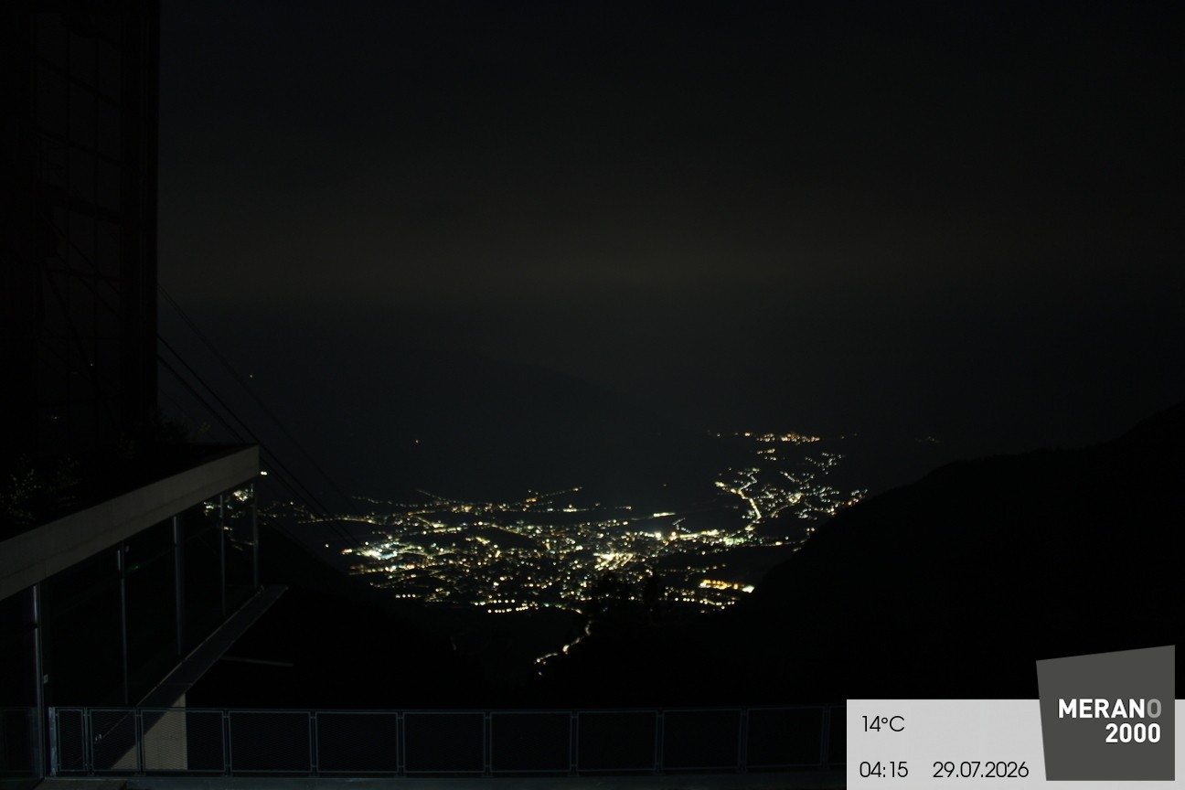 Archiv Foto Webcam Blick auf Meran