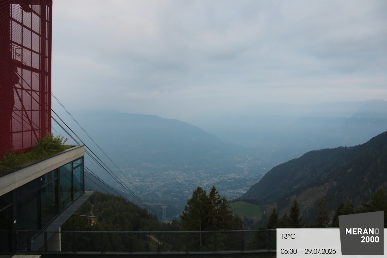 Archiv Foto Webcam Blick auf Meran