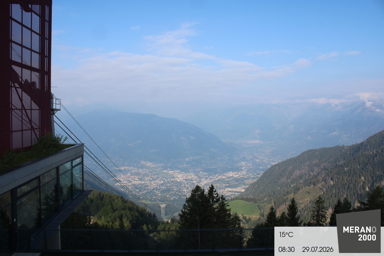 Archiv Foto Webcam Blick auf Meran