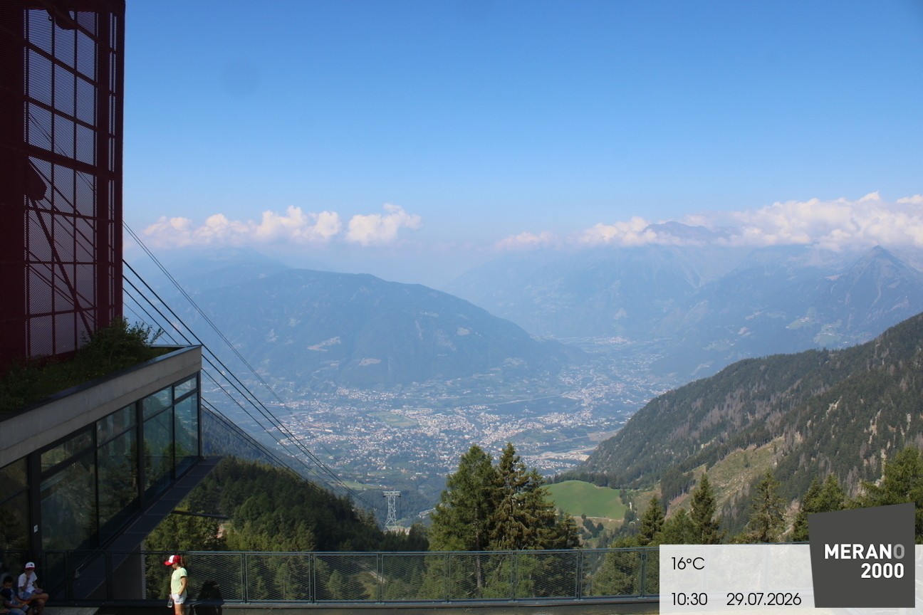 Archiv Foto Webcam Blick auf Meran
