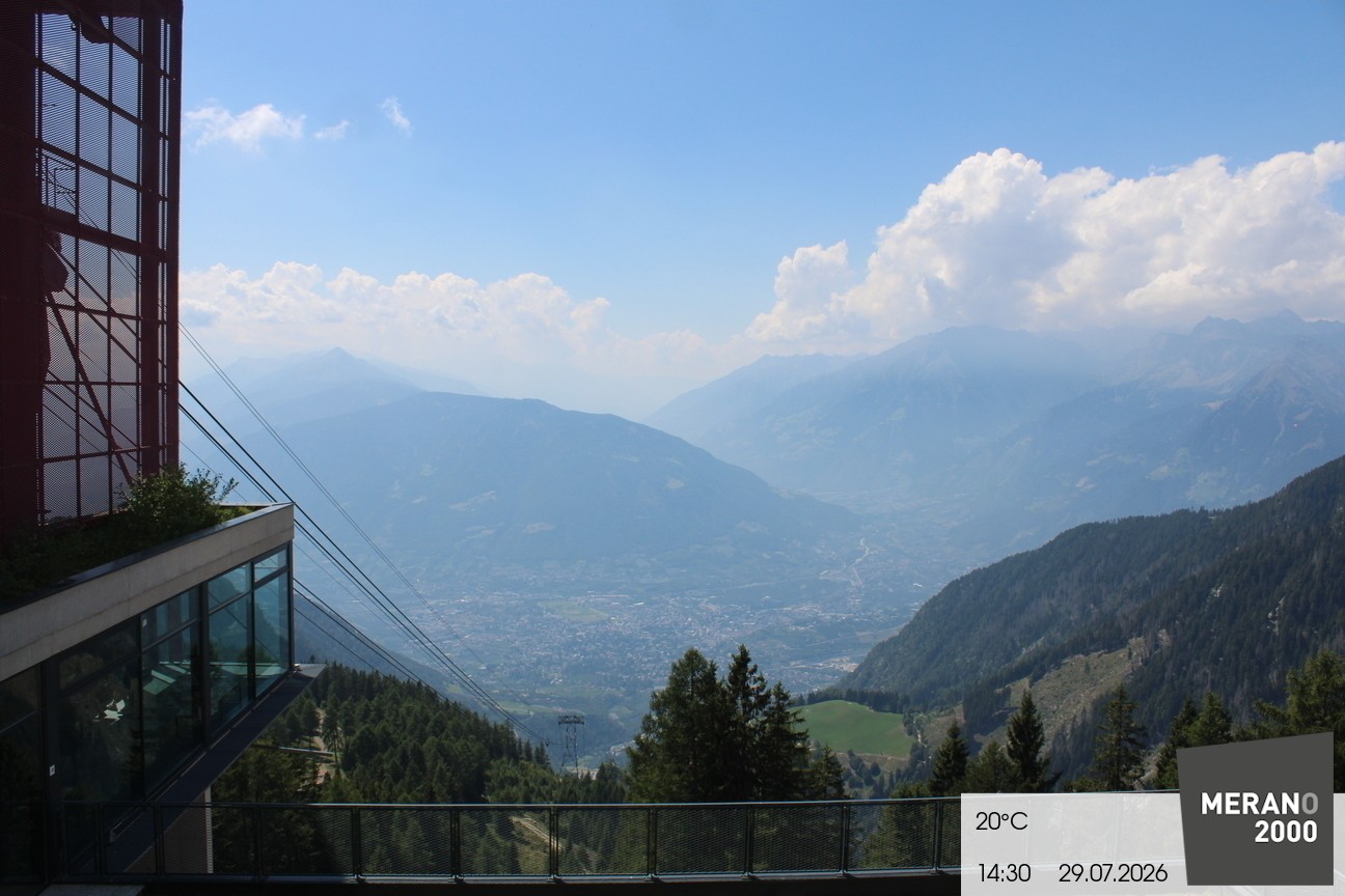 Archiv Foto Webcam Blick auf Meran