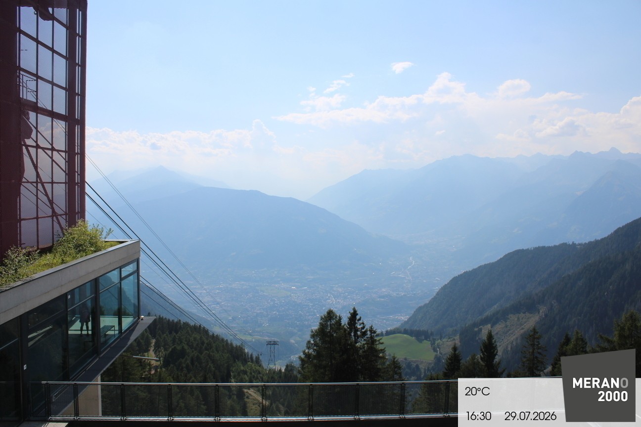 Archiv Foto Webcam Blick auf Meran