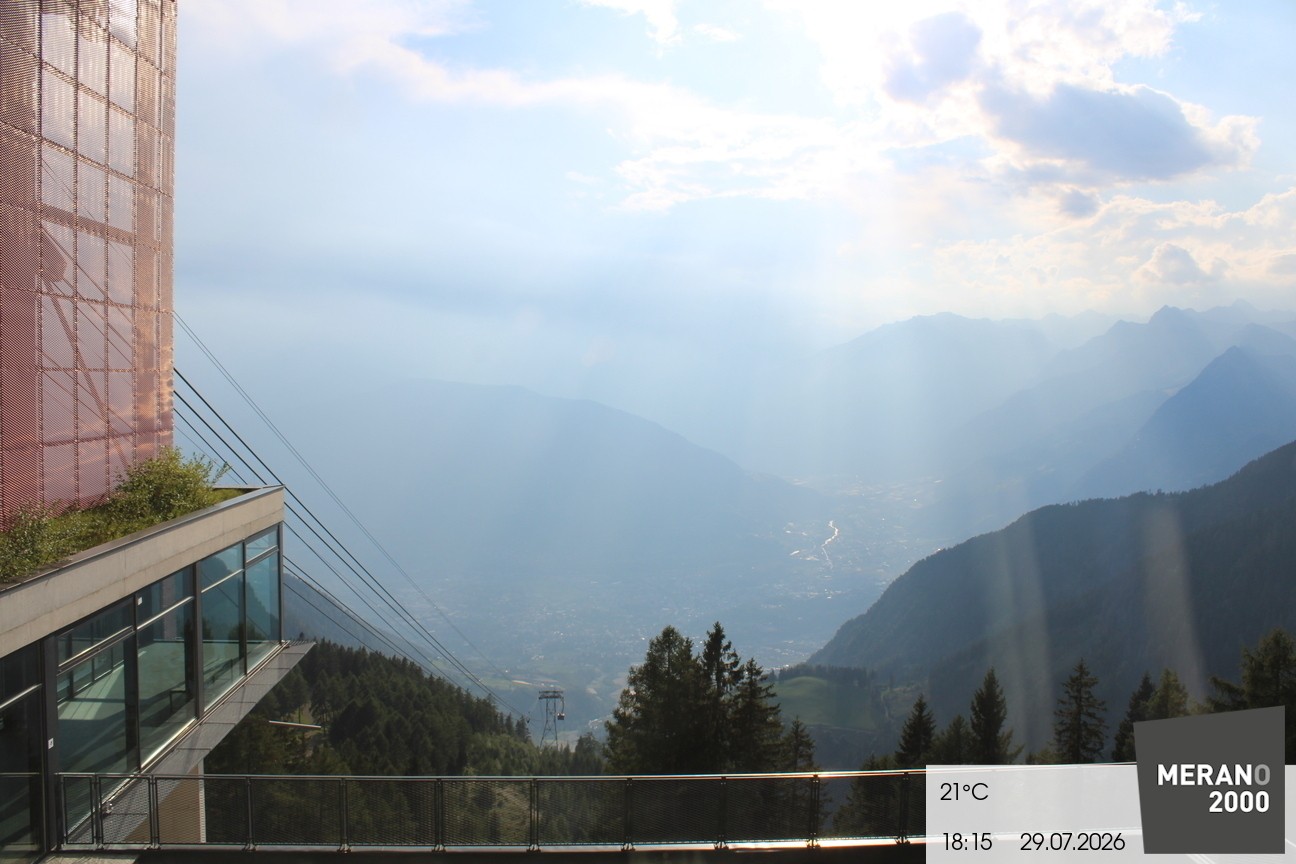 Archiv Foto Webcam Blick auf Meran