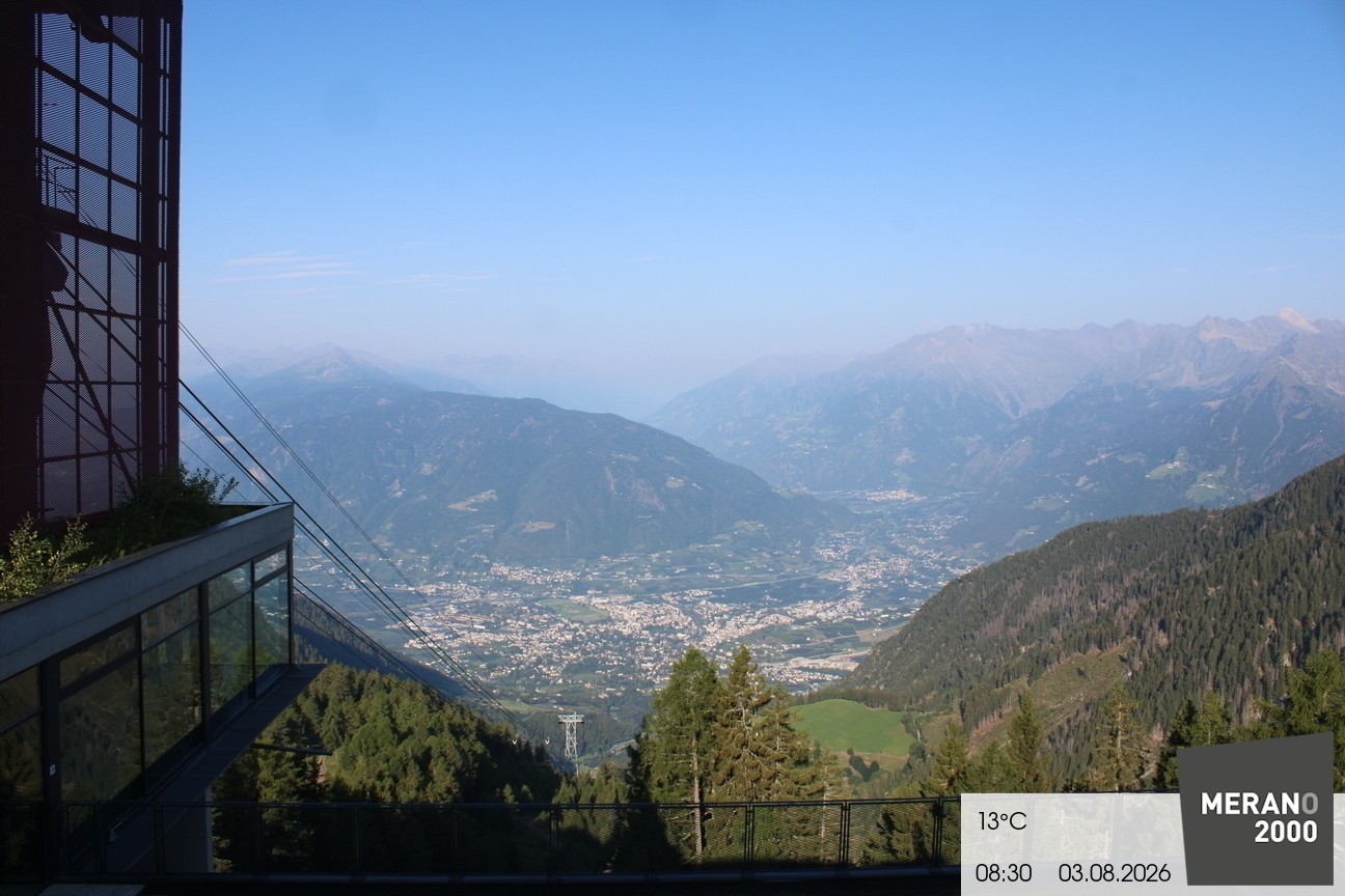 Archiv Foto Webcam Blick auf Meran