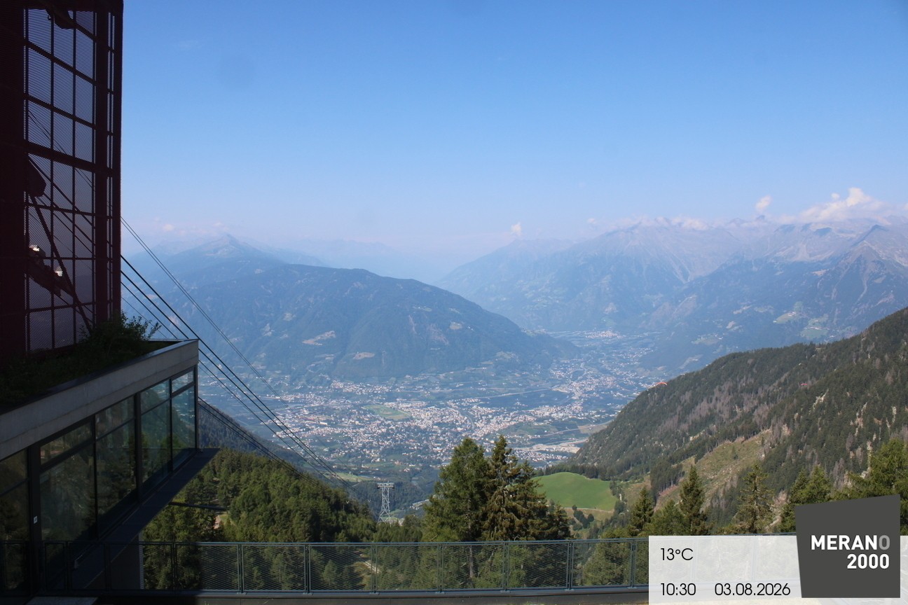 Archiv Foto Webcam Blick auf Meran