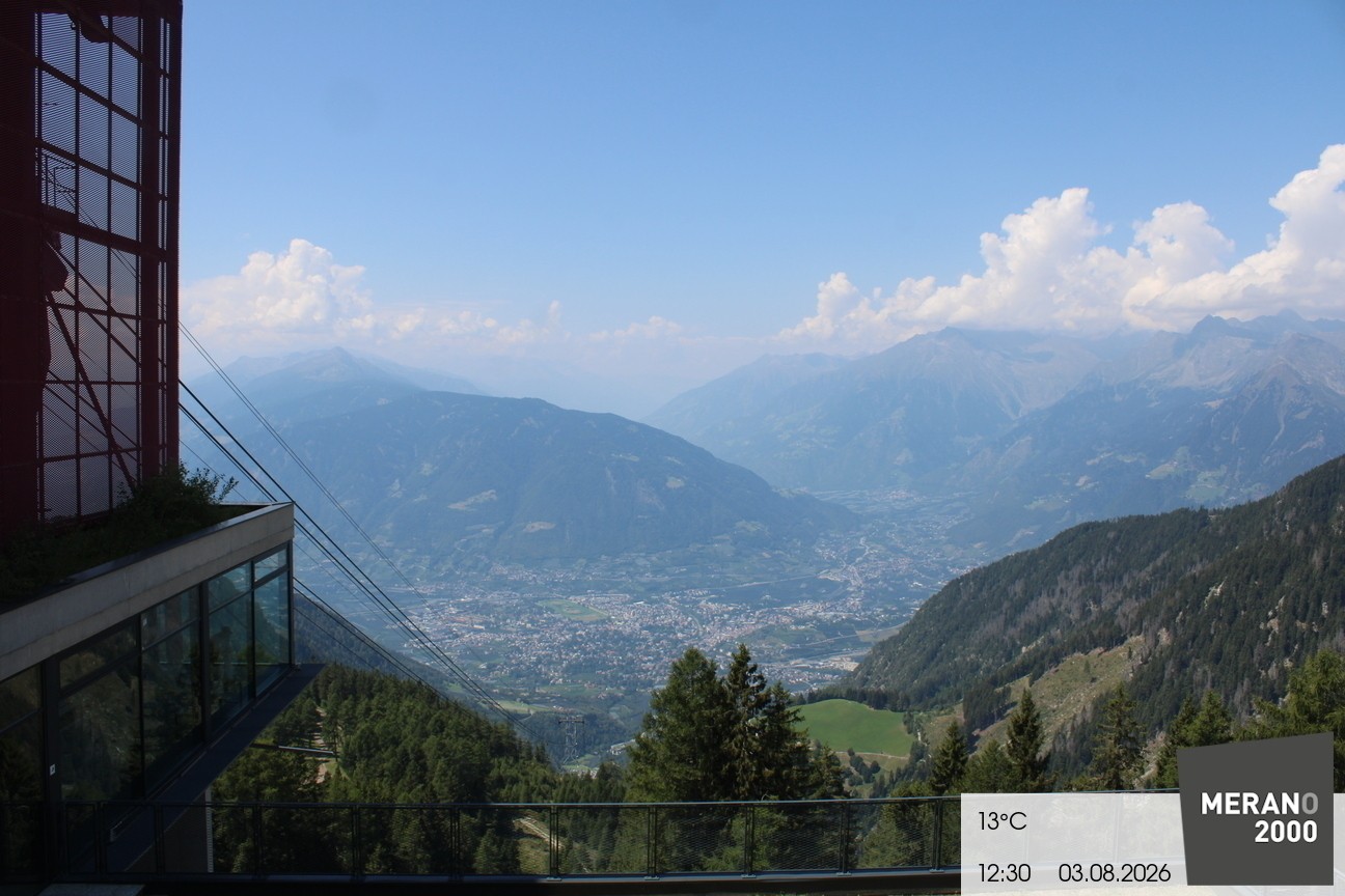 Archiv Foto Webcam Blick auf Meran