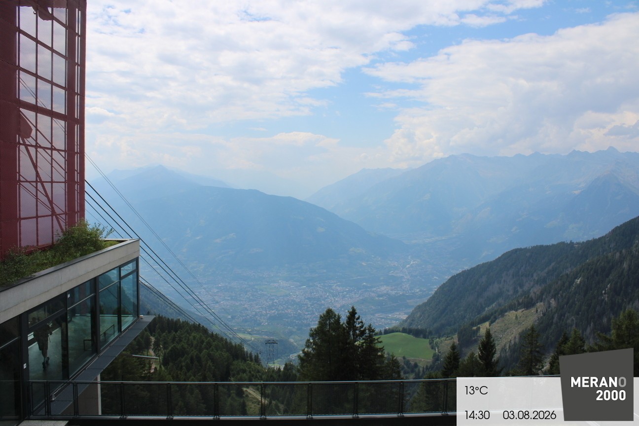 Archiv Foto Webcam Blick auf Meran