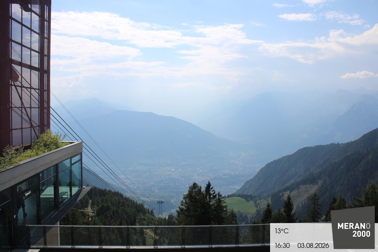 Archiv Foto Webcam Blick auf Meran