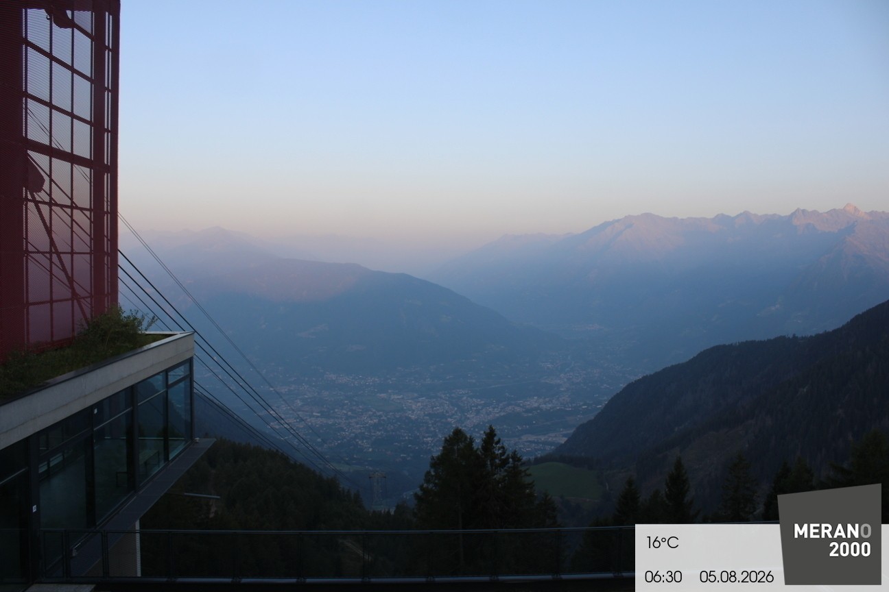Archiv Foto Webcam Blick auf Meran