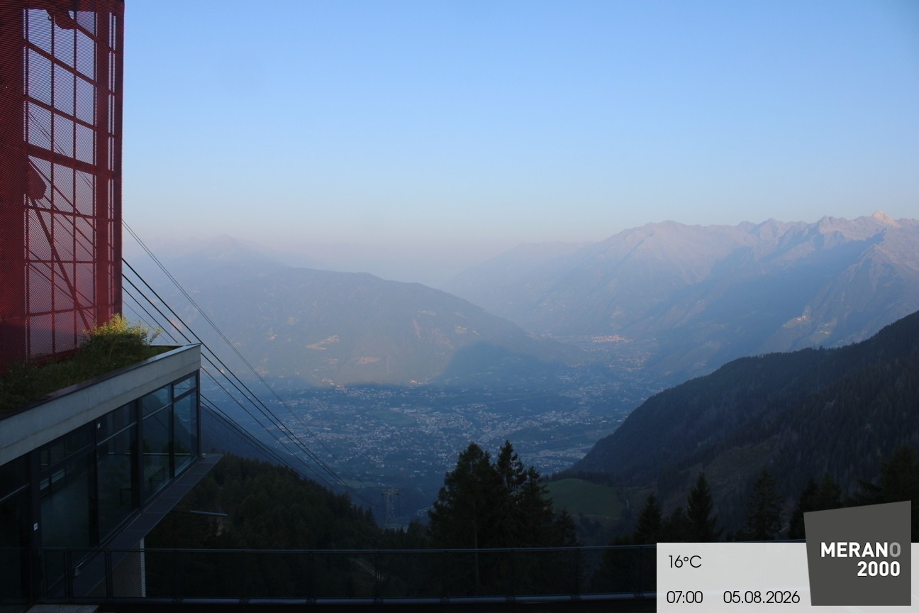 Archiv Foto Webcam Blick auf Meran