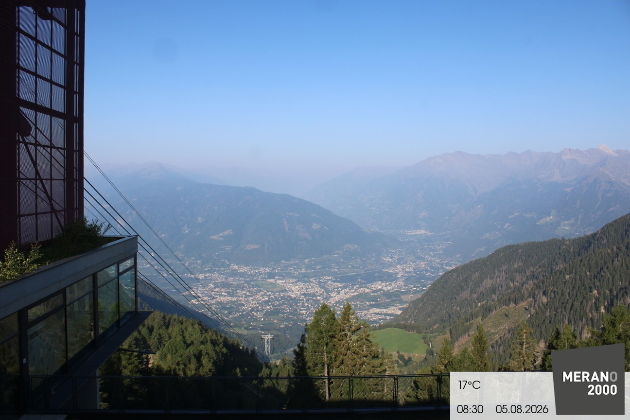Archiv Foto Webcam Blick auf Meran