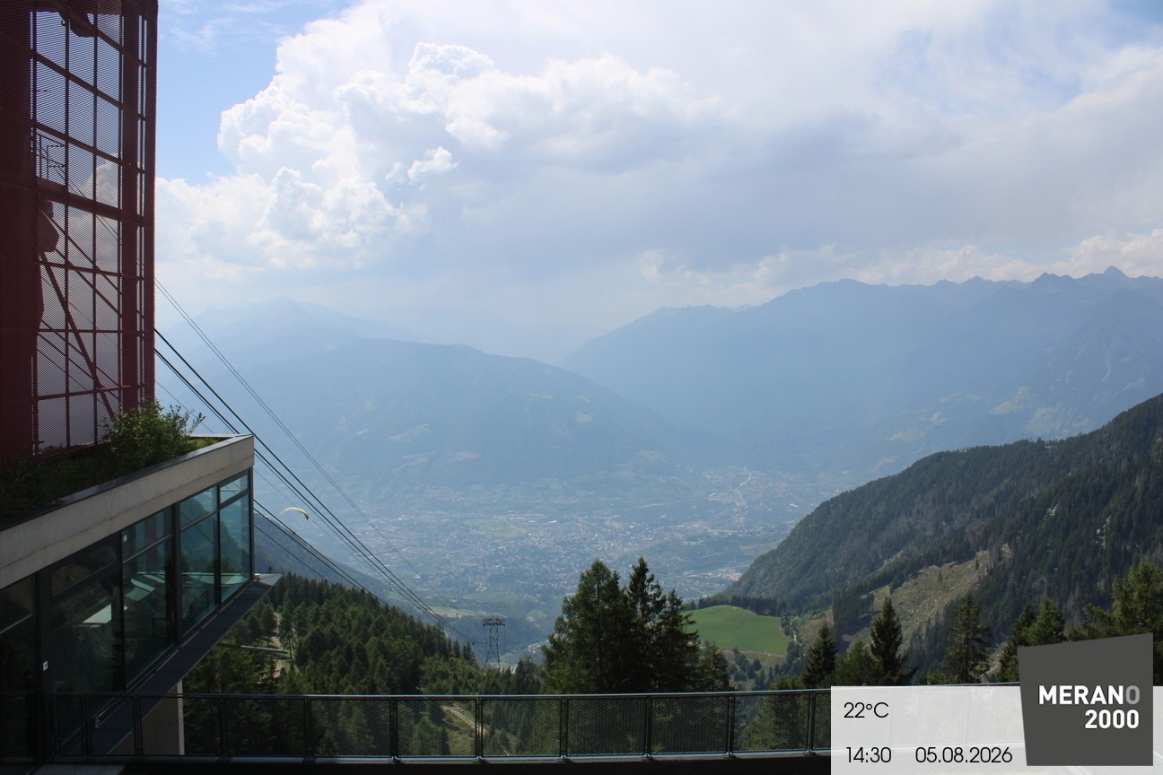 Archiv Foto Webcam Blick auf Meran