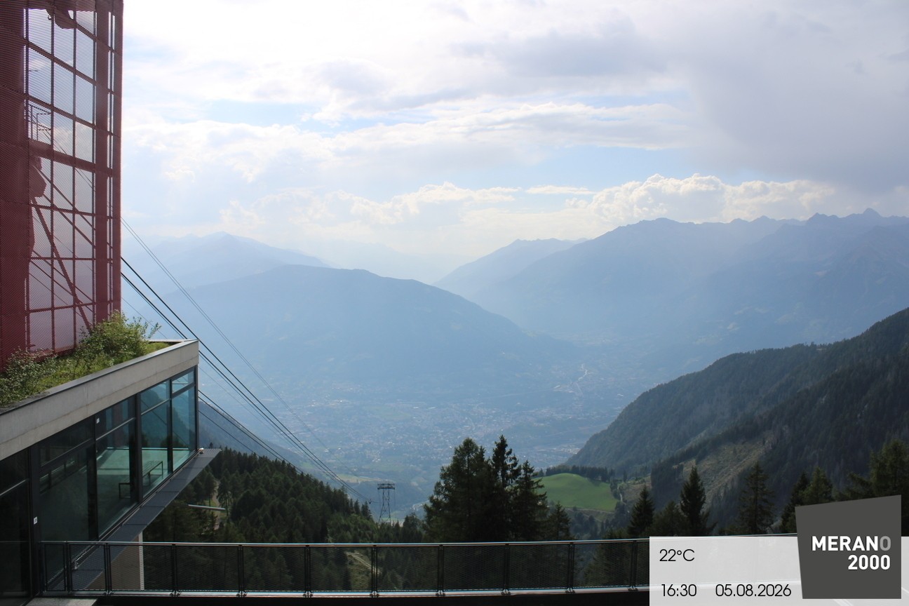 Archiv Foto Webcam Blick auf Meran
