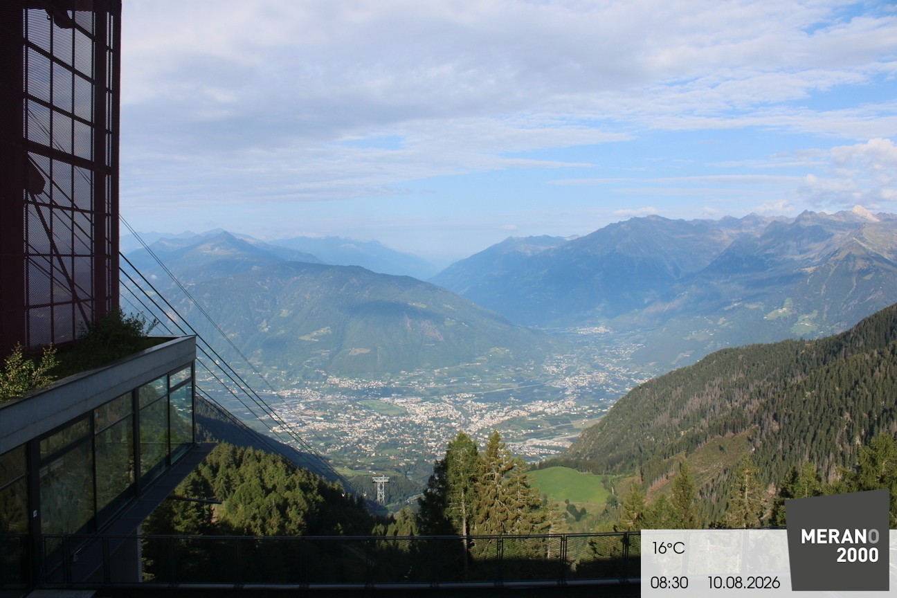 Archiv Foto Webcam Blick auf Meran