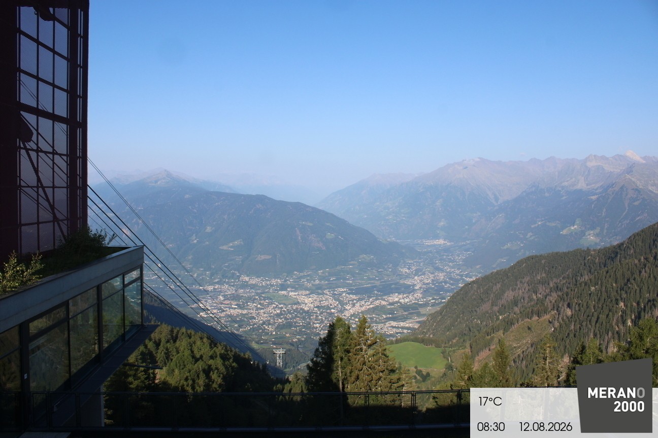 Archiv Foto Webcam Blick auf Meran