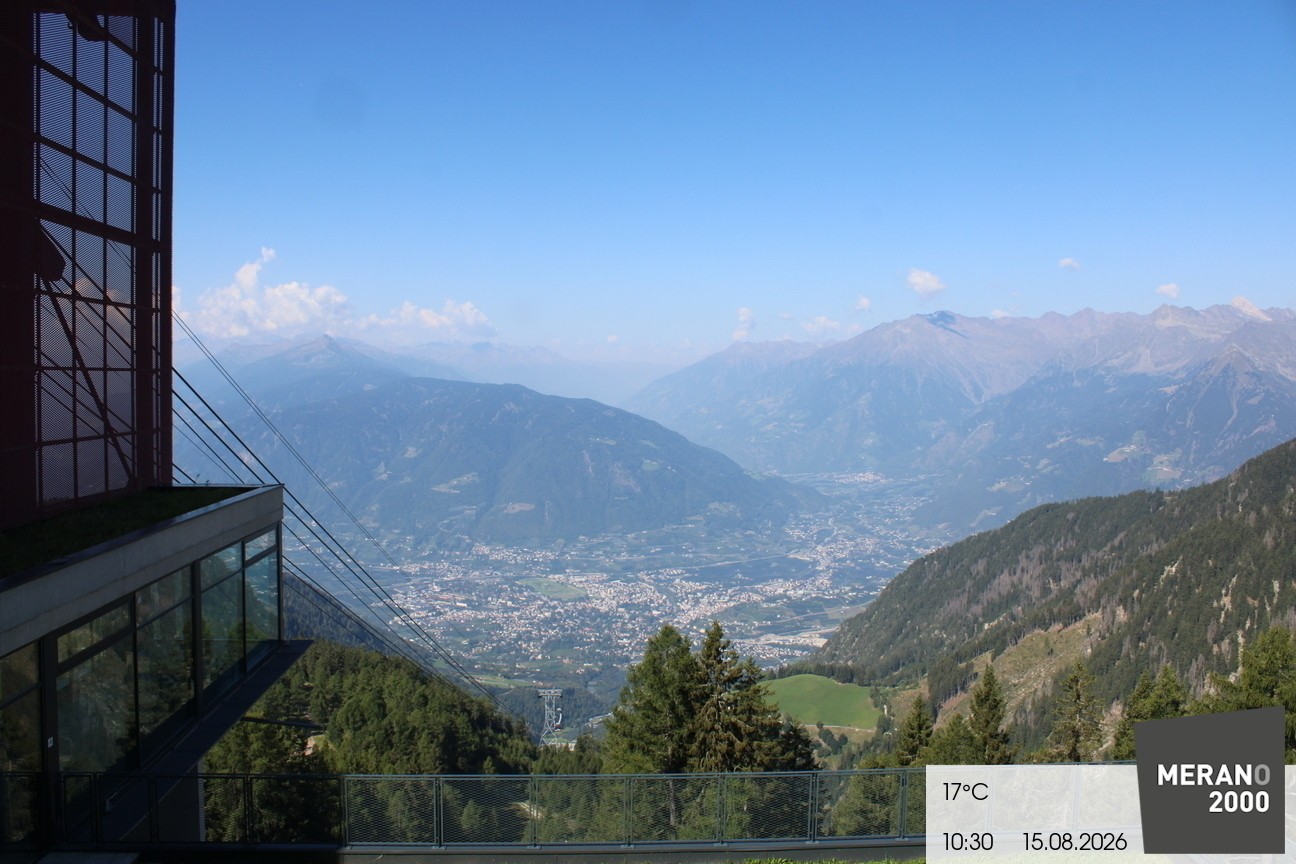 Archiv Foto Webcam Blick auf Meran