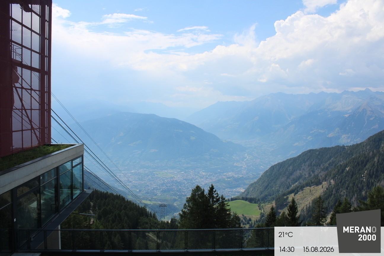 Archiv Foto Webcam Blick auf Meran