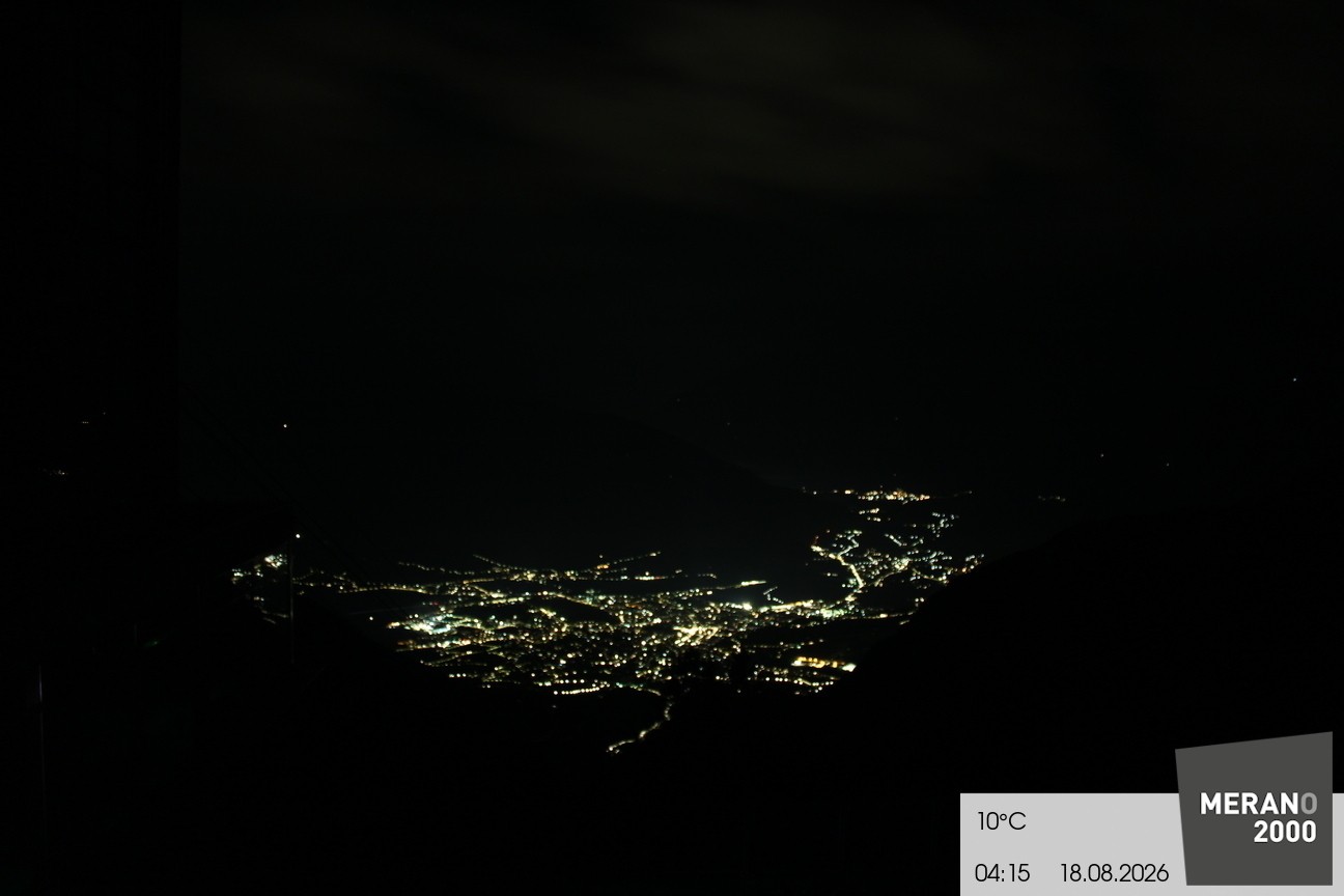 Archiv Foto Webcam Blick auf Meran