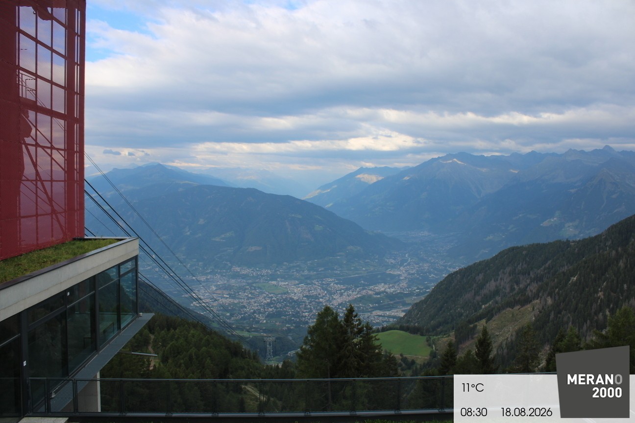 Archiv Foto Webcam Blick auf Meran