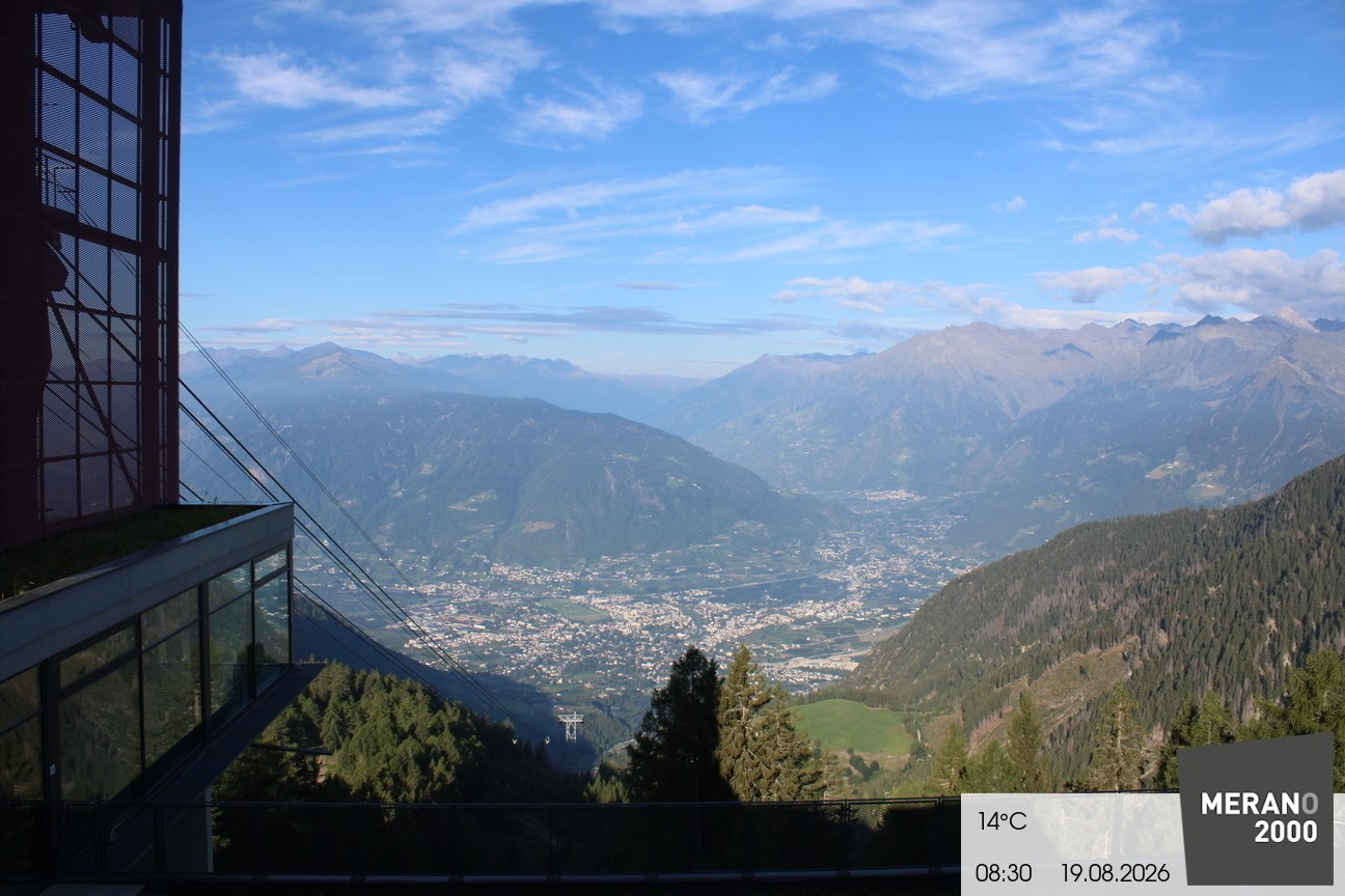 Archiv Foto Webcam Blick auf Meran