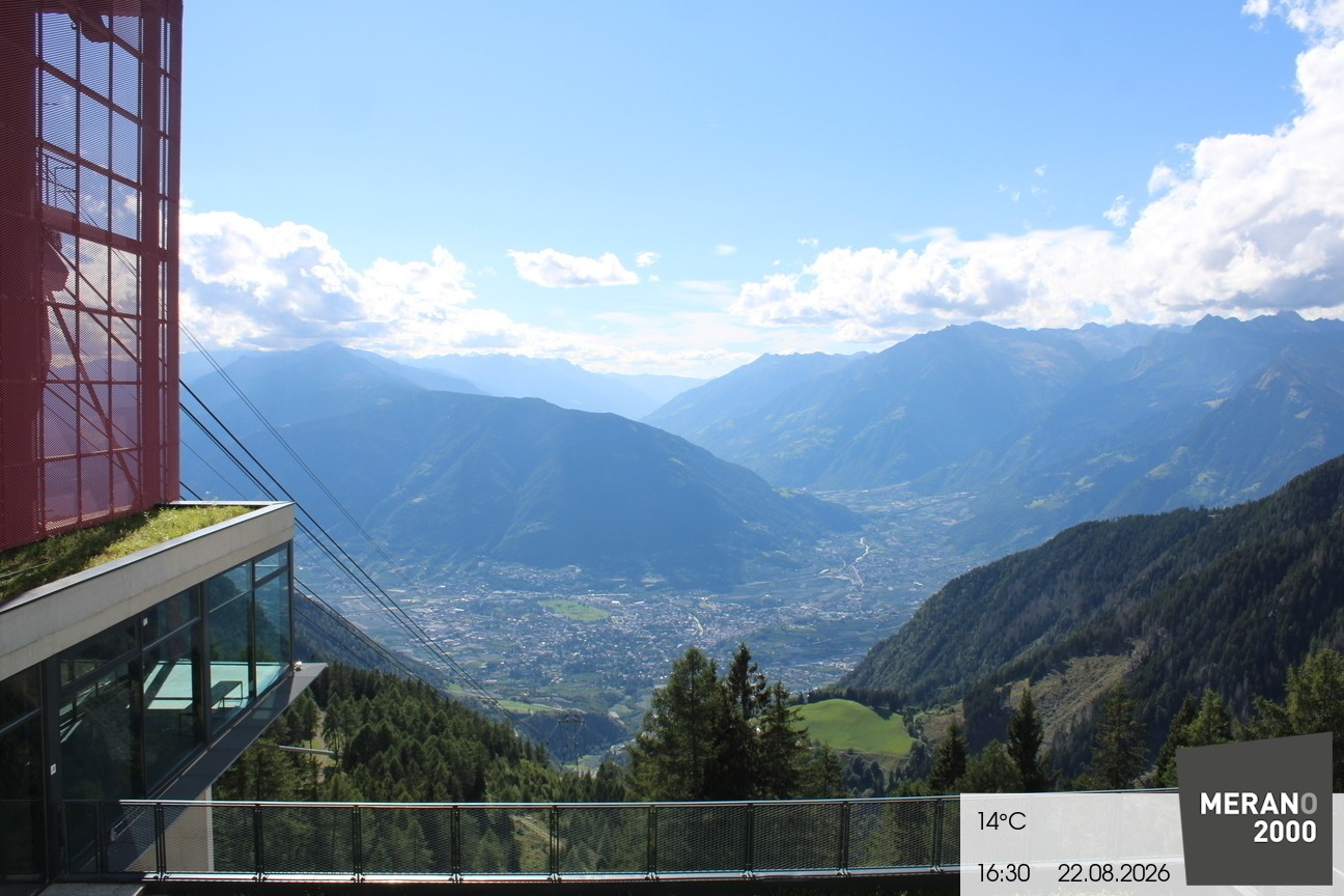 Archiv Foto Webcam Blick auf Meran